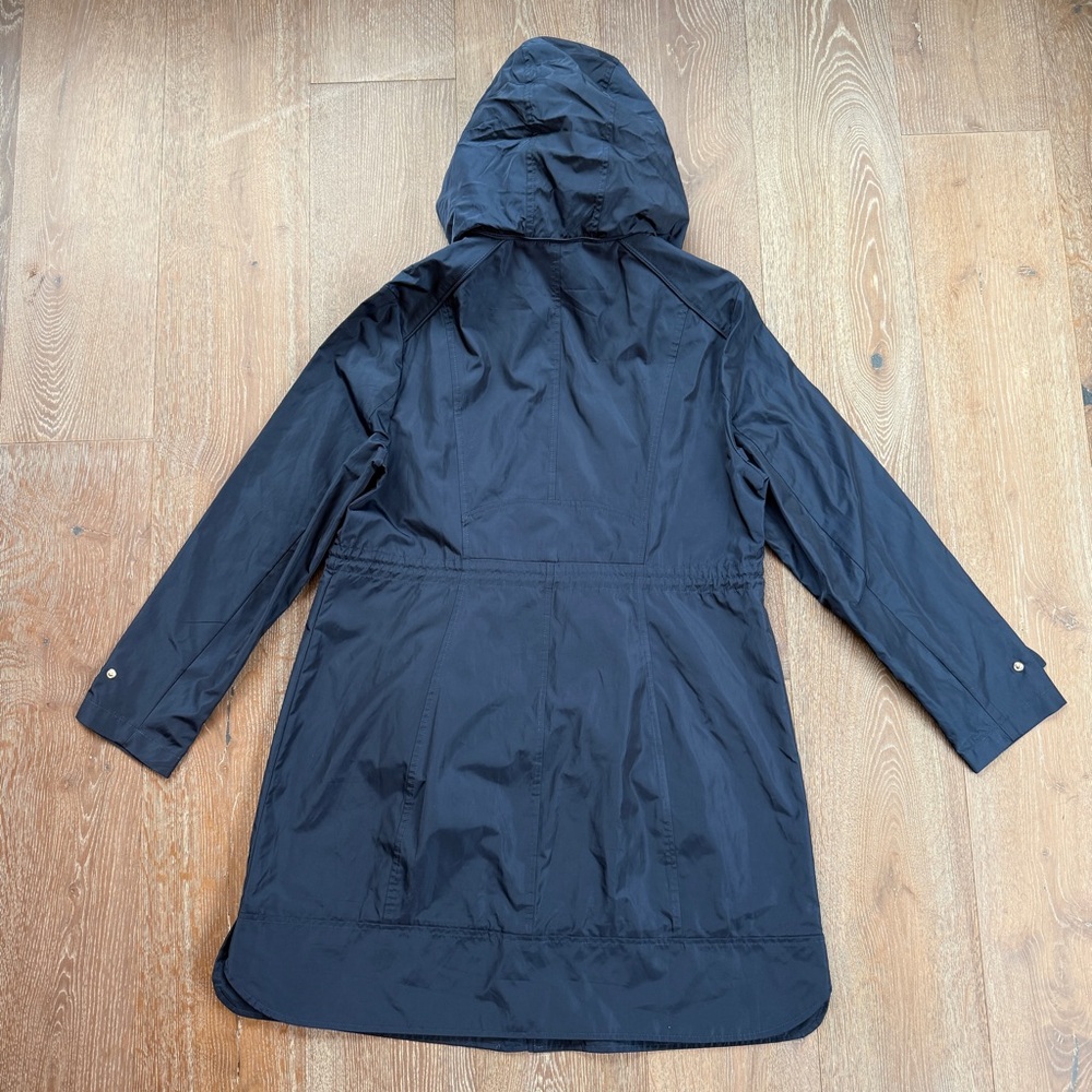 COLE HAAN 'Travel Package' Hooded Rain Jacket in Indigo - Picture 8 of 16